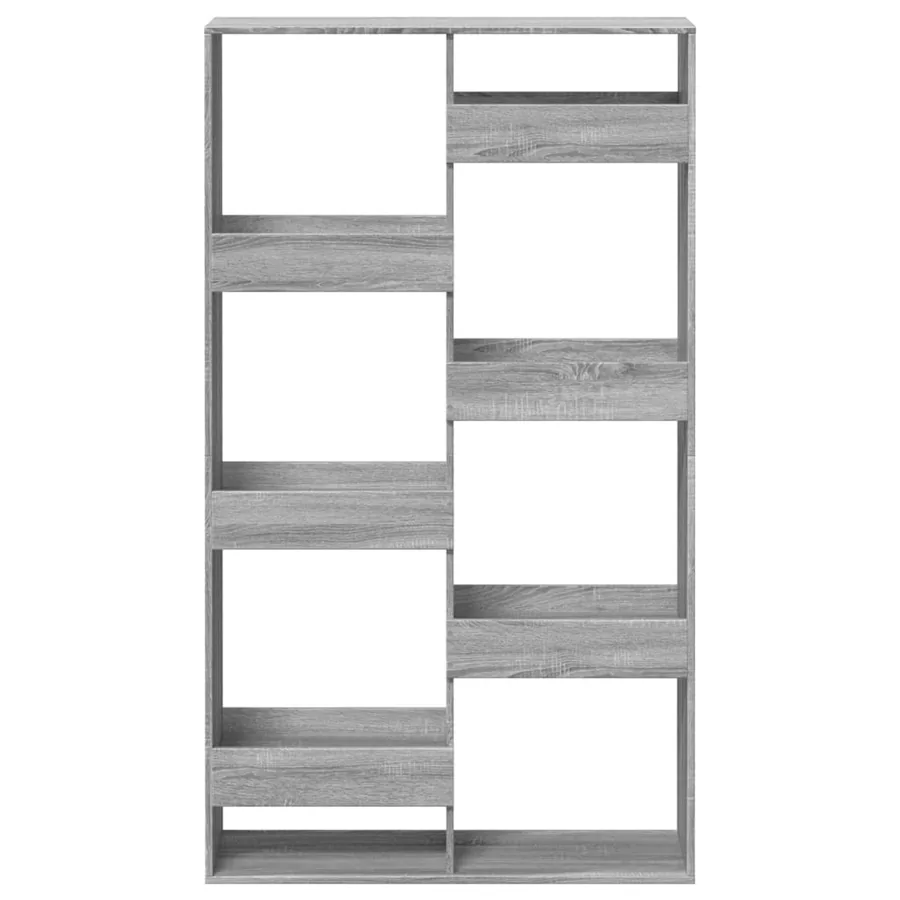 Bibliothèque sonoma gris 100x33x175 cm bois d'ingénierie - 4