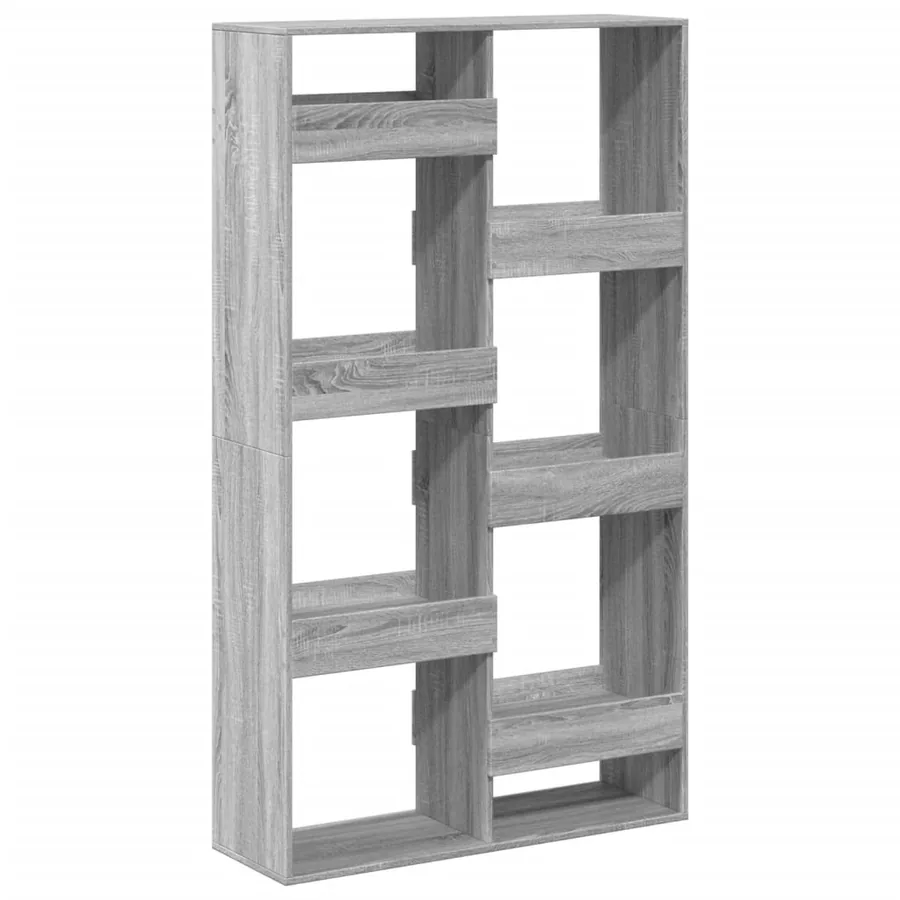 Bibliothèque sonoma gris 100x33x175 cm bois d'ingénierie - 6