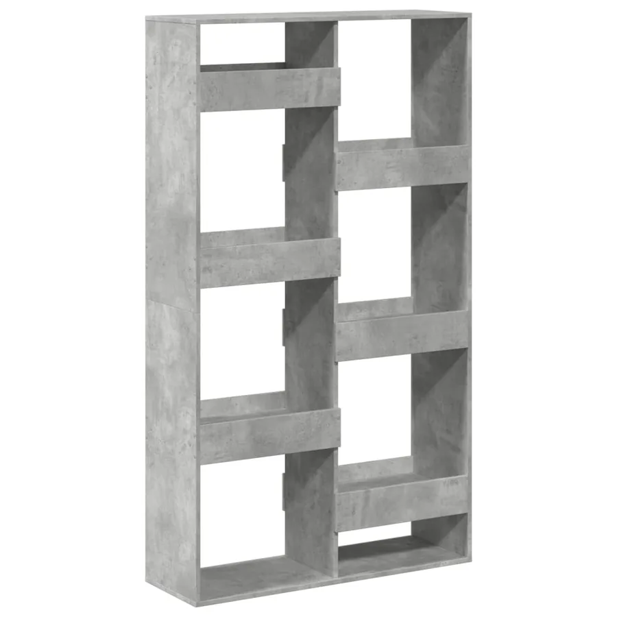 Bibliothèque gris béton 100x33x175 cm bois d'ingénierie - 6