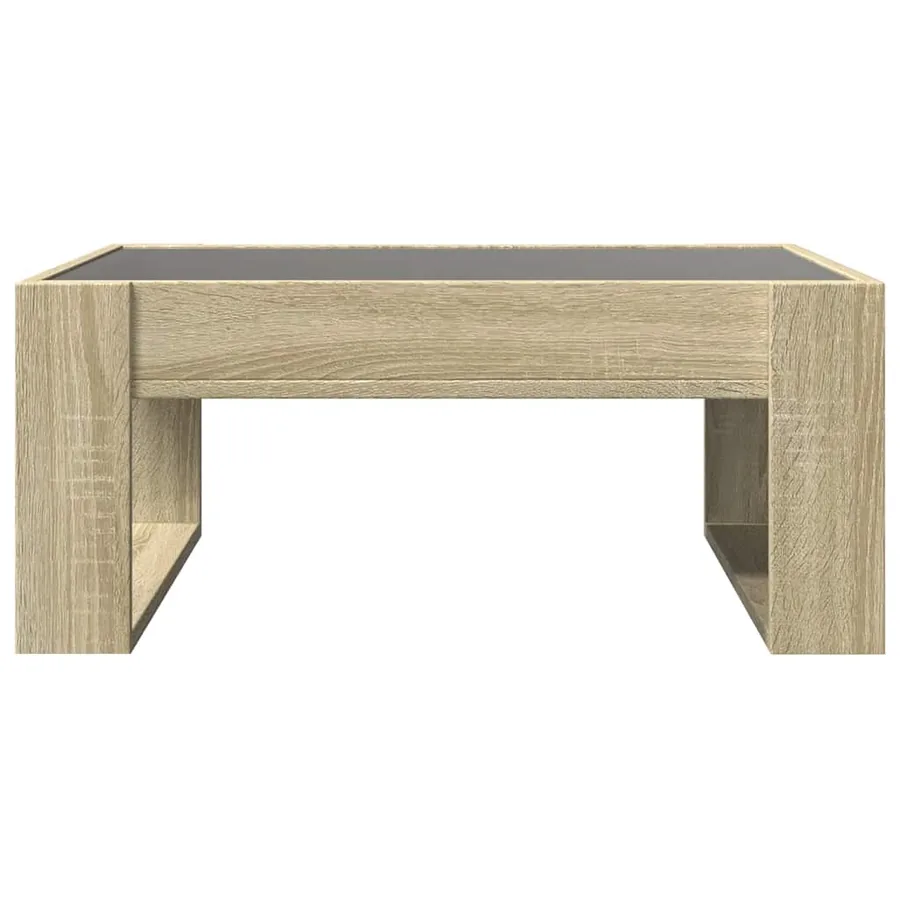 Table basse avec LED infini chêne sonoma 70x53x30 cm - 6
