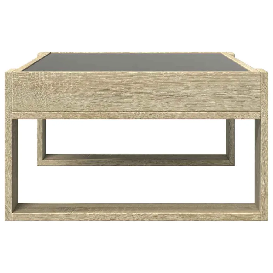 Table basse avec LED infini chêne sonoma 70x53x30 cm - 7
