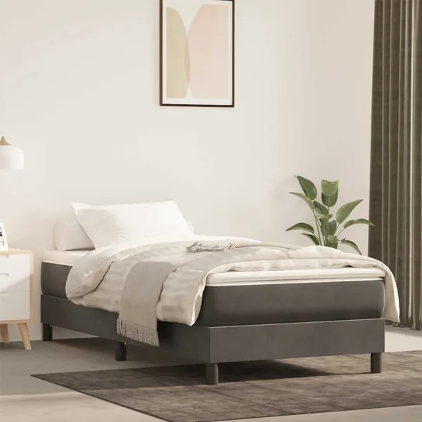Matelas à ressorts ensachés 100 x 220 cm Gris foncé
