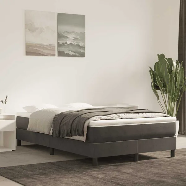 Matelas à ressorts ensachés 120 x 220 cm Gris foncé