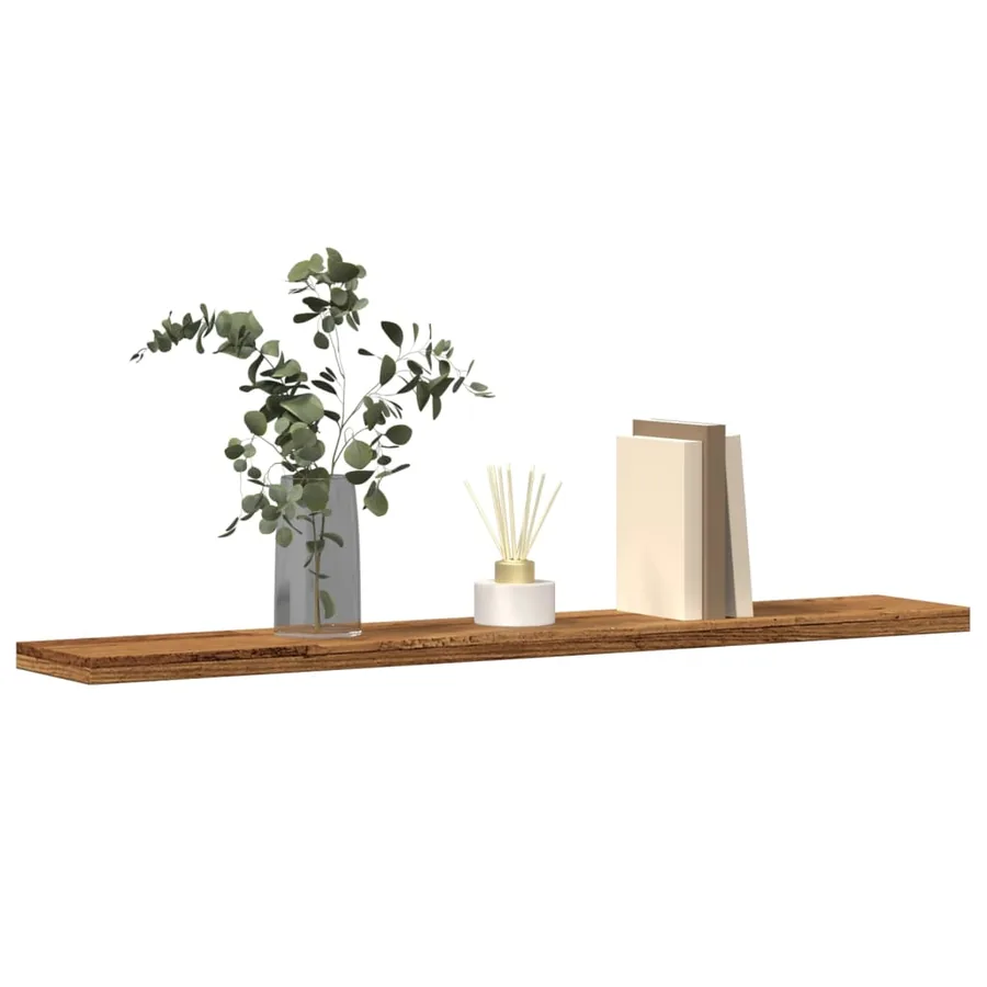 Panneaux de bibliothèque 4 pcs vieux bois bois d'ingénierie