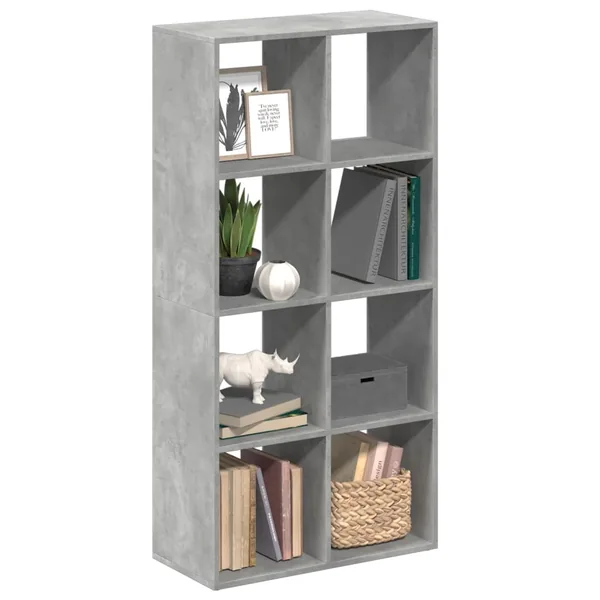Étagère séparatrice de pièce gris béton 69,5x29x137,5 cm