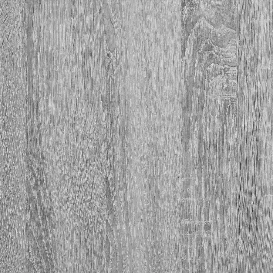 Table de bar avec étagères sonoma gris bois d'ingénierie - 10