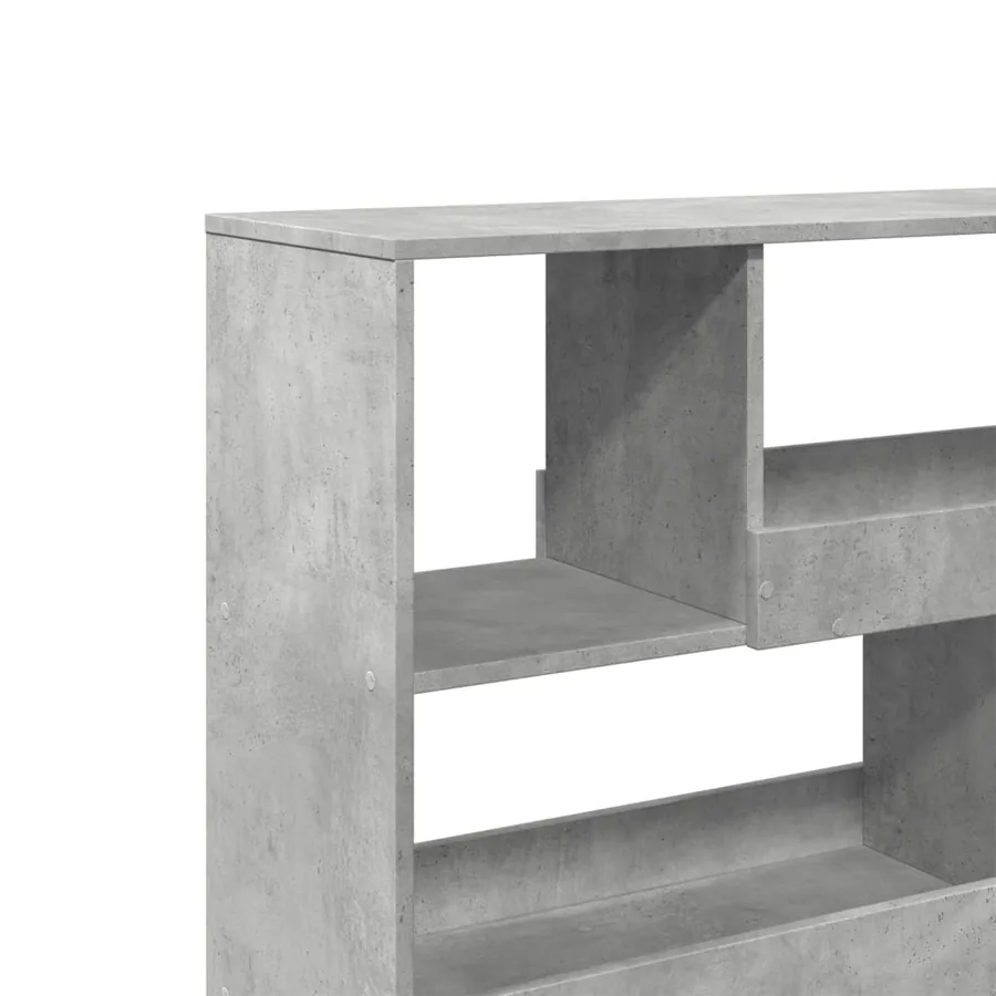 Bibliothèque/Séparateur de pièce gris béton 100x33x94,5 cm - 6
