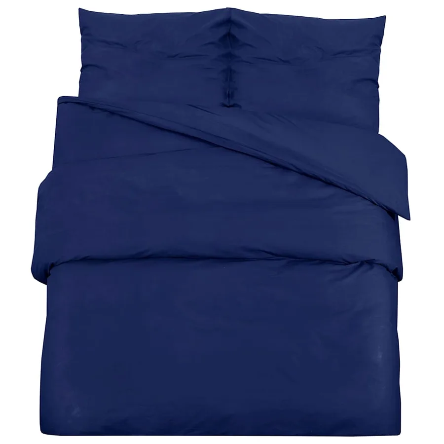 Ensemble de housse de couette Bleu marine 140x200 cm Microfibre - 2