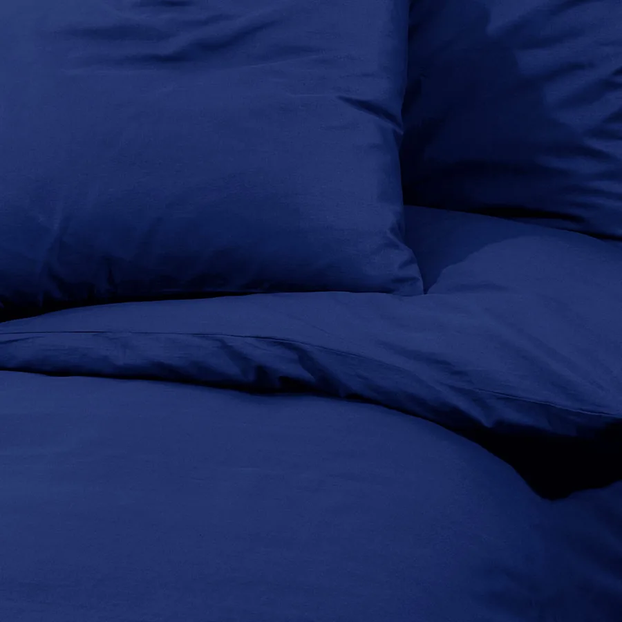 Ensemble de housse de couette Bleu marine 140x200 cm Microfibre - 7