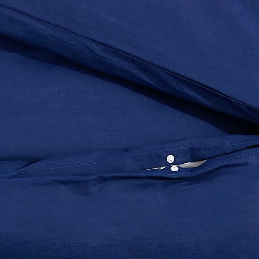 Ensemble de housse de couette Bleu marine 140x200 cm Microfibre - 8