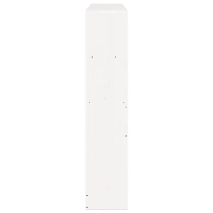 Tête de lit avec rangement blanc 140 cm bois massif de pin - 5
