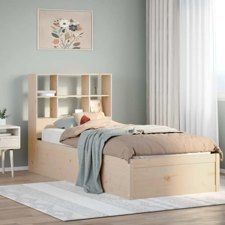 Cadre de lit sans matelas 90x200 cm bois de pin massif