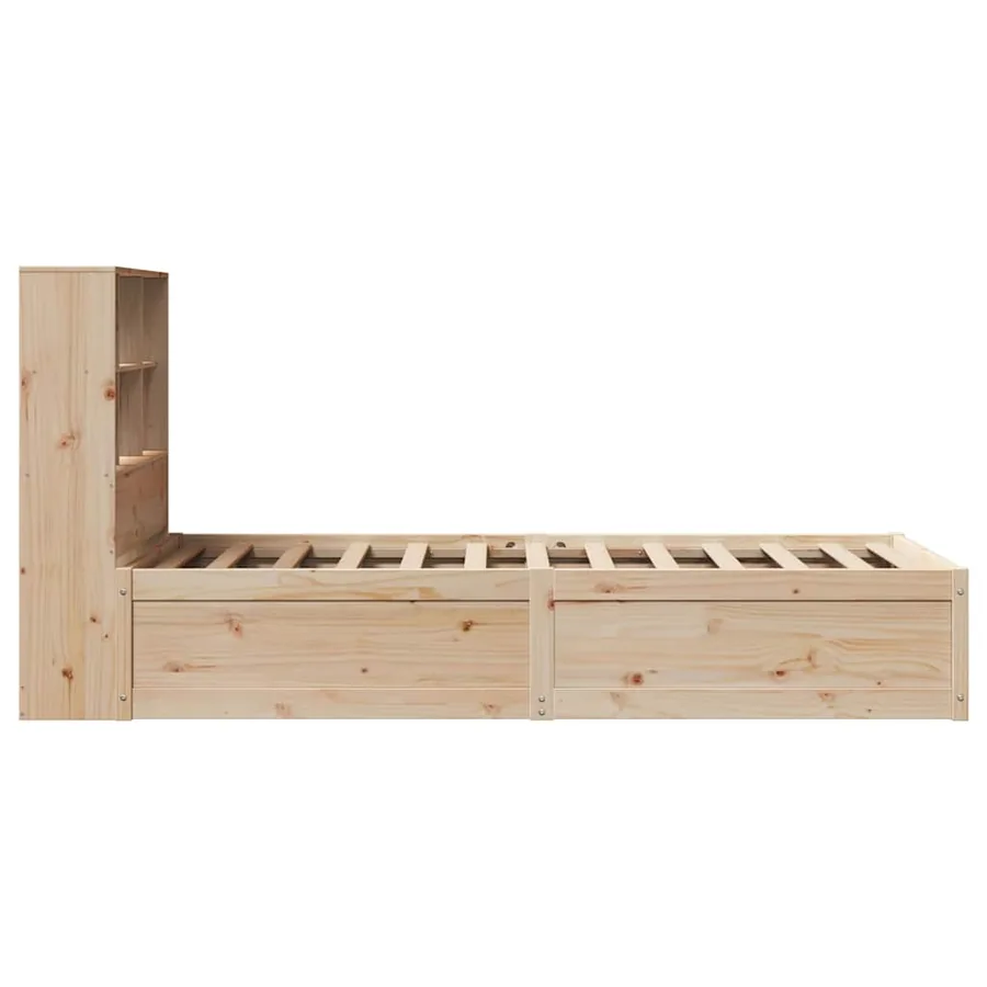 Cadre de lit sans matelas 90x200 cm bois de pin massif - 6