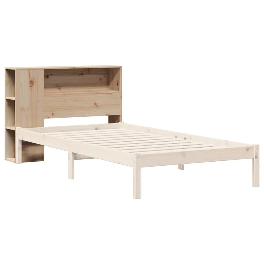 Tête de lit avec rangement 90 cm bois massif de pin - 7
