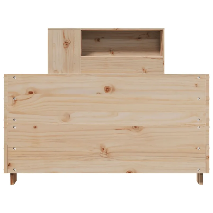 Cadre de lit sans matelas 90x190 cm bois de pin massif - 4