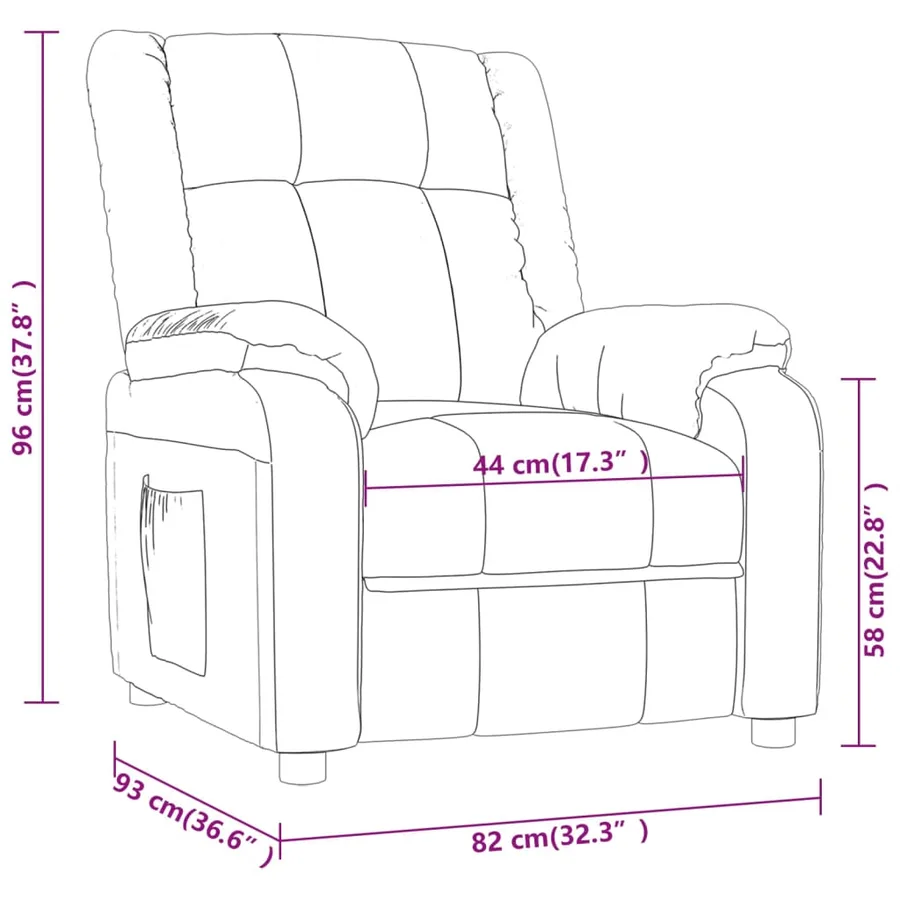 Fauteuil inclinable électrique Gris clair Tissu - 12
