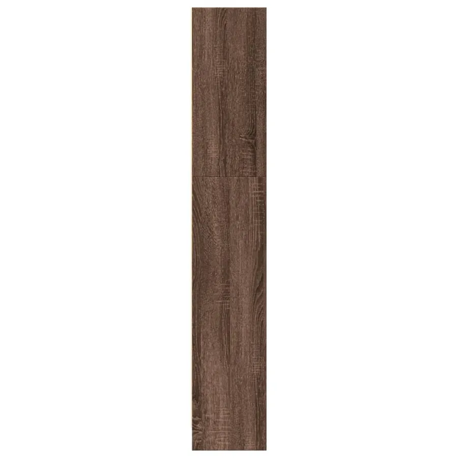 Bibliothèque chêne marron 80x24x143 cm bois d'ingénierie - 6