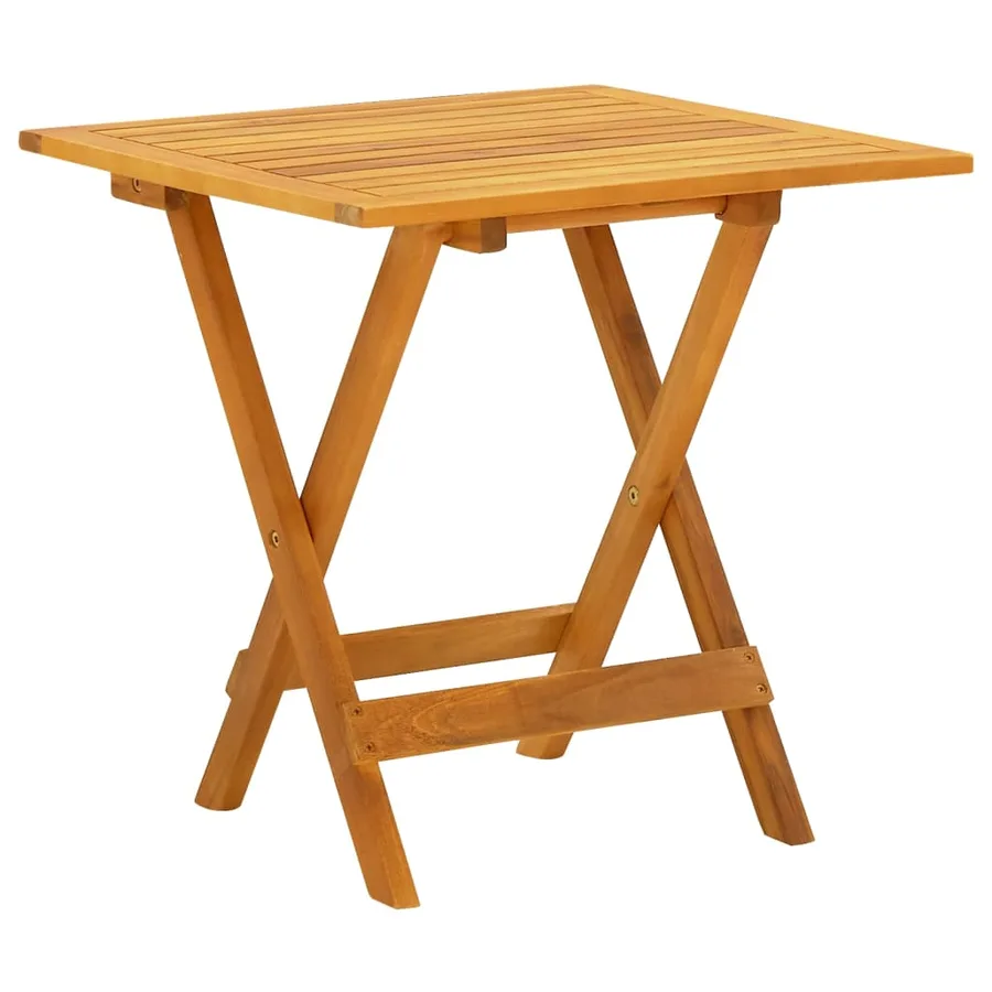 Chaise longue d'extérieur avec table Acacia massif et textilène - 6
