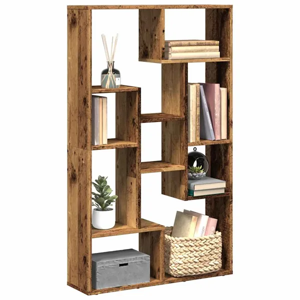 Bibliothèque vieux bois 72x20x120,5 cm bois d'ingénierie