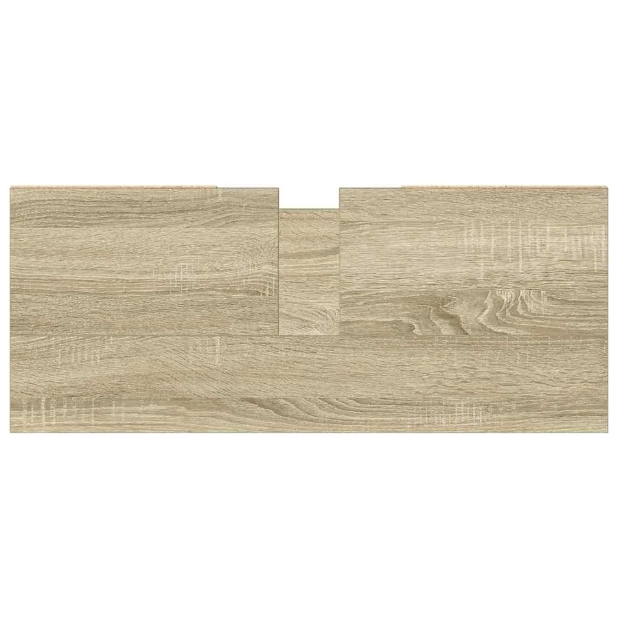 Armoire salle de bain chêne sonoma 80x33x60cm bois d'ingénierie - 7