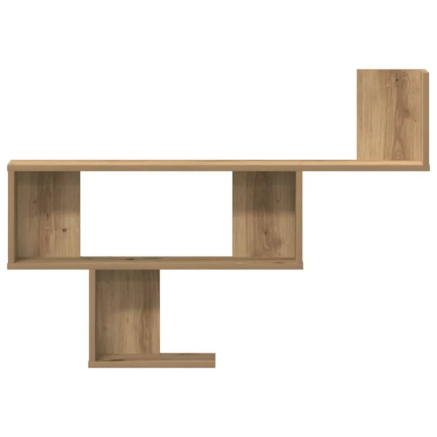Étagère murale chêne artisanal 100x15x70 cm bois d'ingénierie - 4