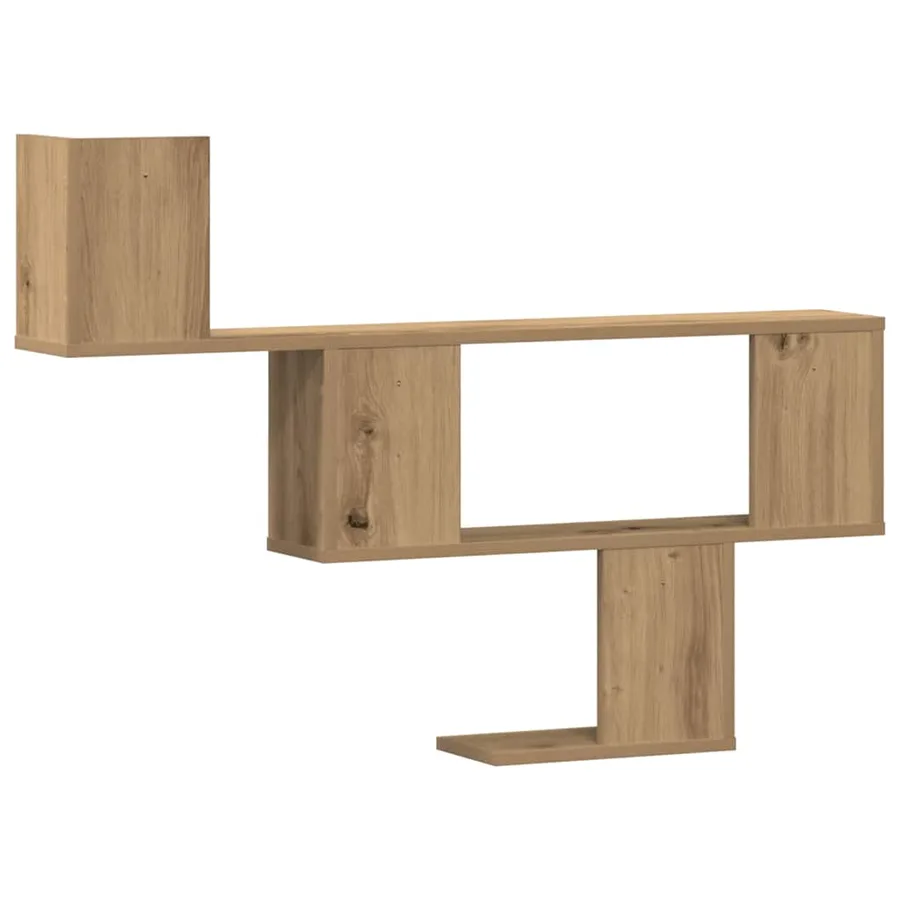 Étagère murale chêne artisanal 100x15x70 cm bois d'ingénierie - 6