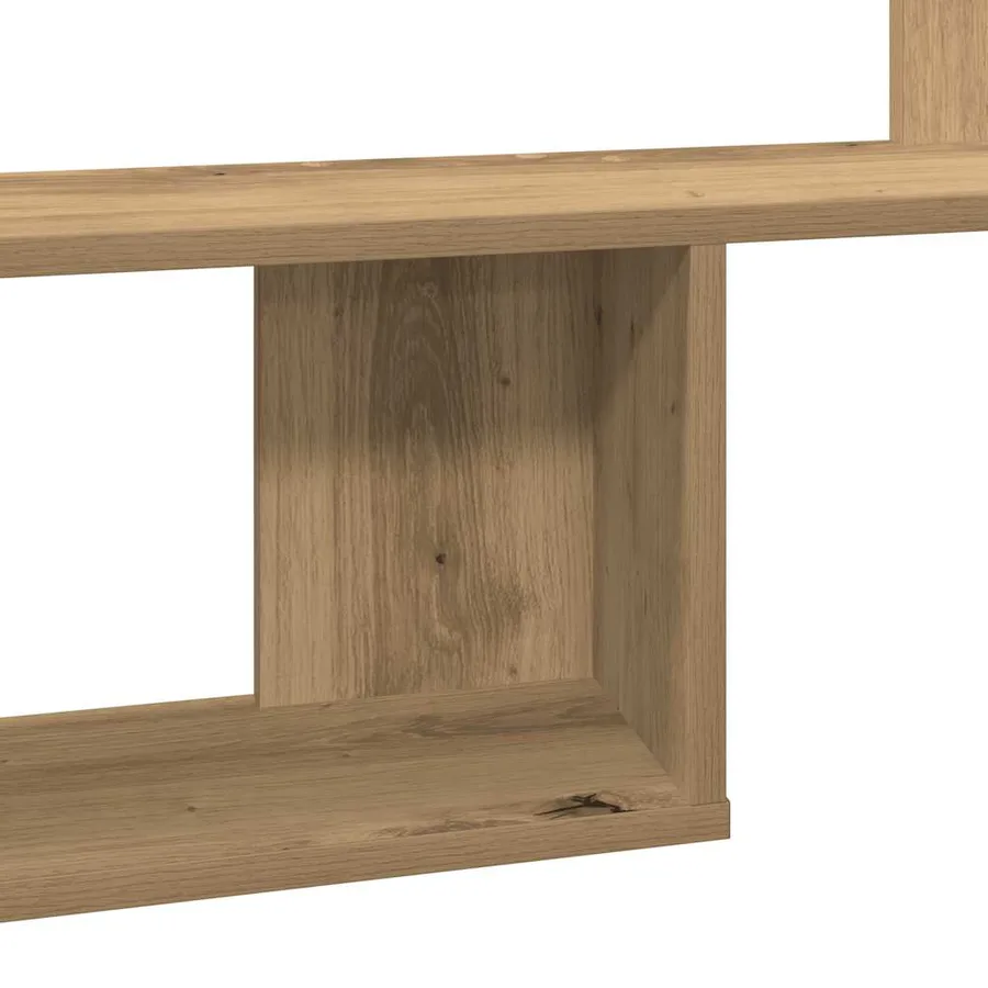 Étagère murale chêne artisanal 100x15x70 cm bois d'ingénierie - 7