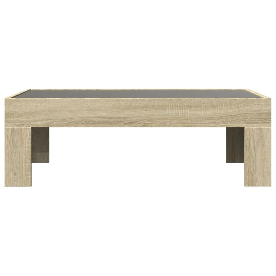 Table basse avec LED infini chêne sonoma 90x50x30 cm - 6