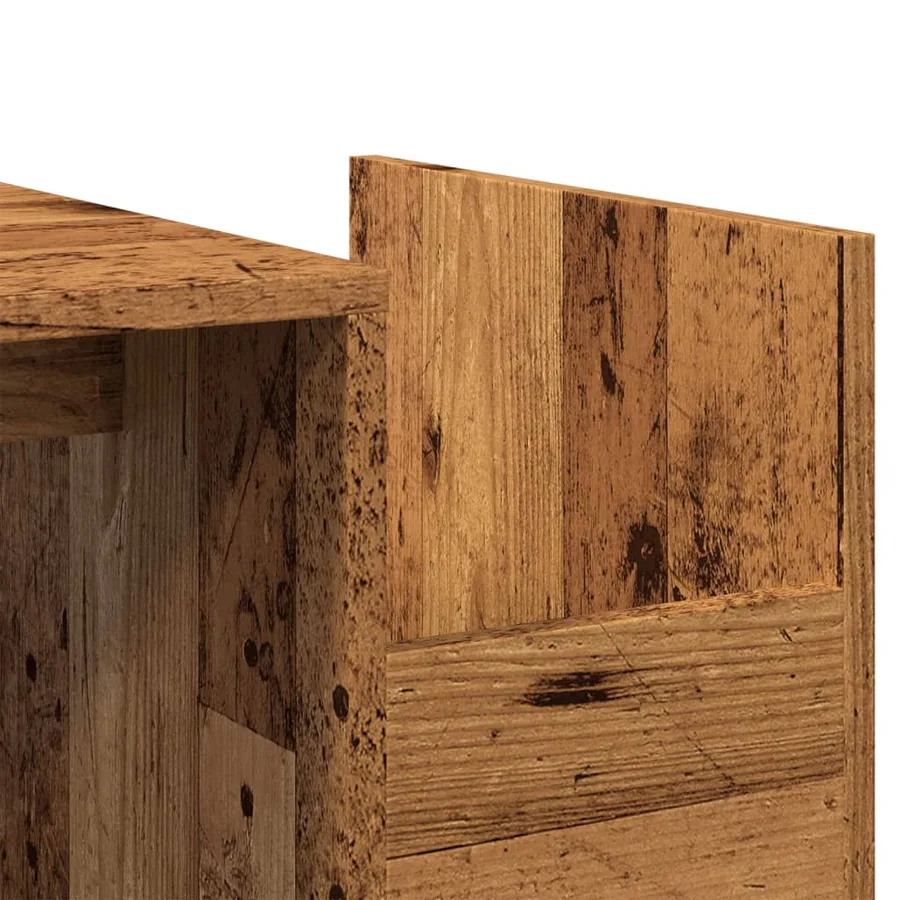 Table basse vieux bois 90x45x35 cm bois d'ingénierie - 7