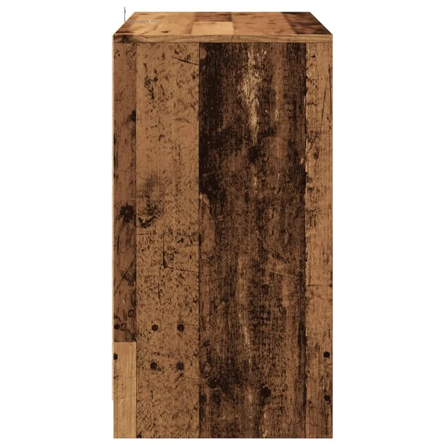 Buffet vieux bois 70x41x75 cm bois d'ingénierie - 5
