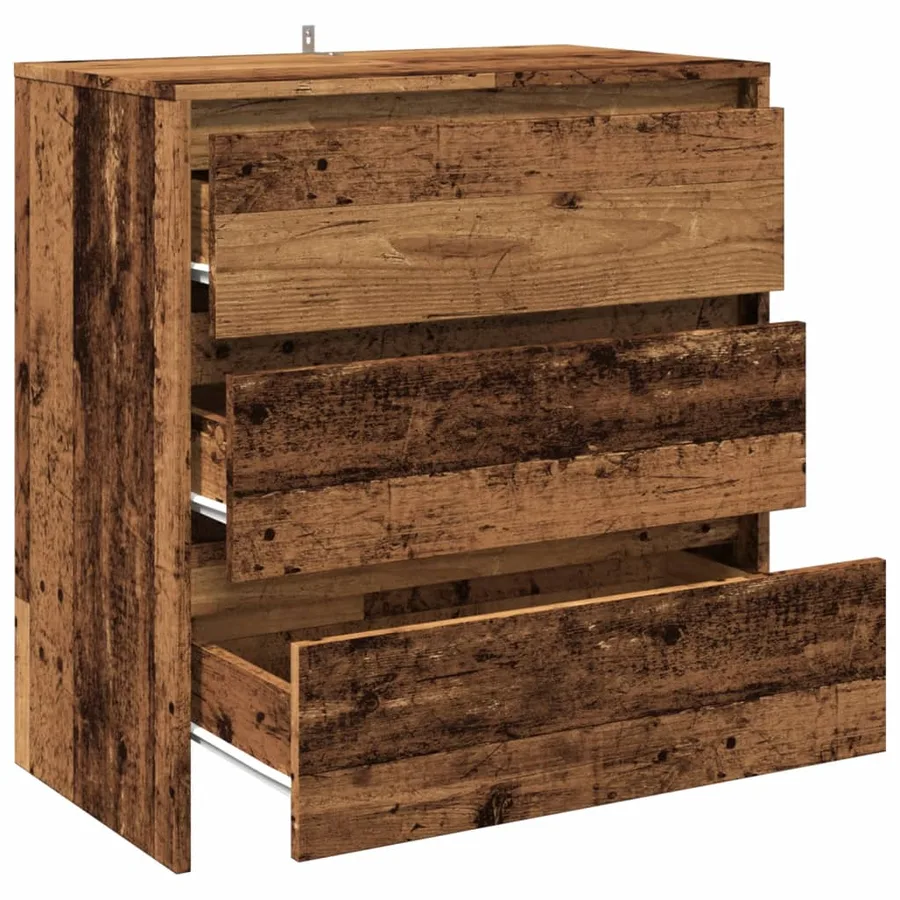 Buffet vieux bois 70x41x75 cm bois d'ingénierie - 7