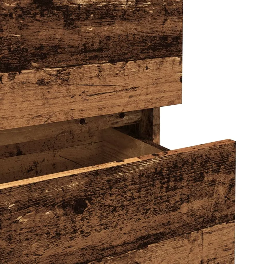 Buffet vieux bois 70x41x75 cm bois d'ingénierie - 8