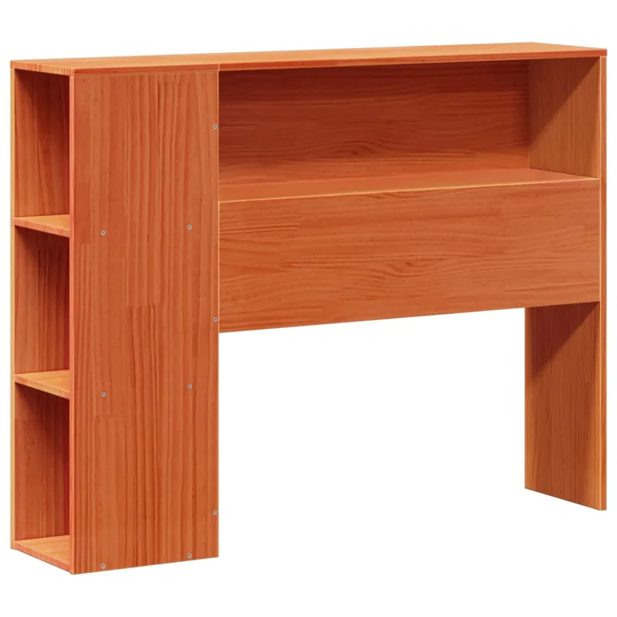 Cadre de lit sans matelas cire marron 100x200cm bois pin massif - 6