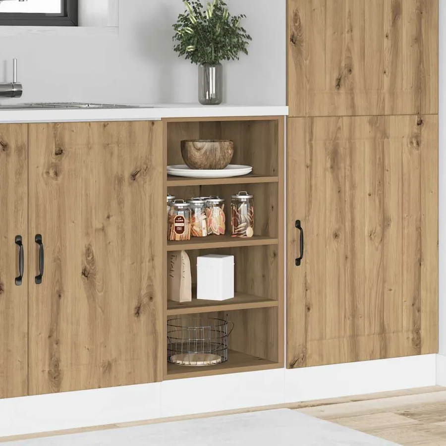 Meuble bas "Riga" Chêne artisanal 40 x 44,5 x 81,5 cm Bois d'ingénierie