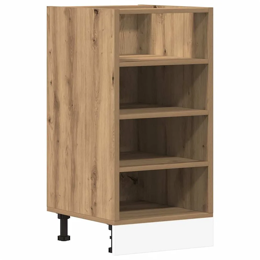 Meuble bas "Riga" Chêne artisanal 40 x 44,5 x 81,5 cm Bois d'ingénierie - 2