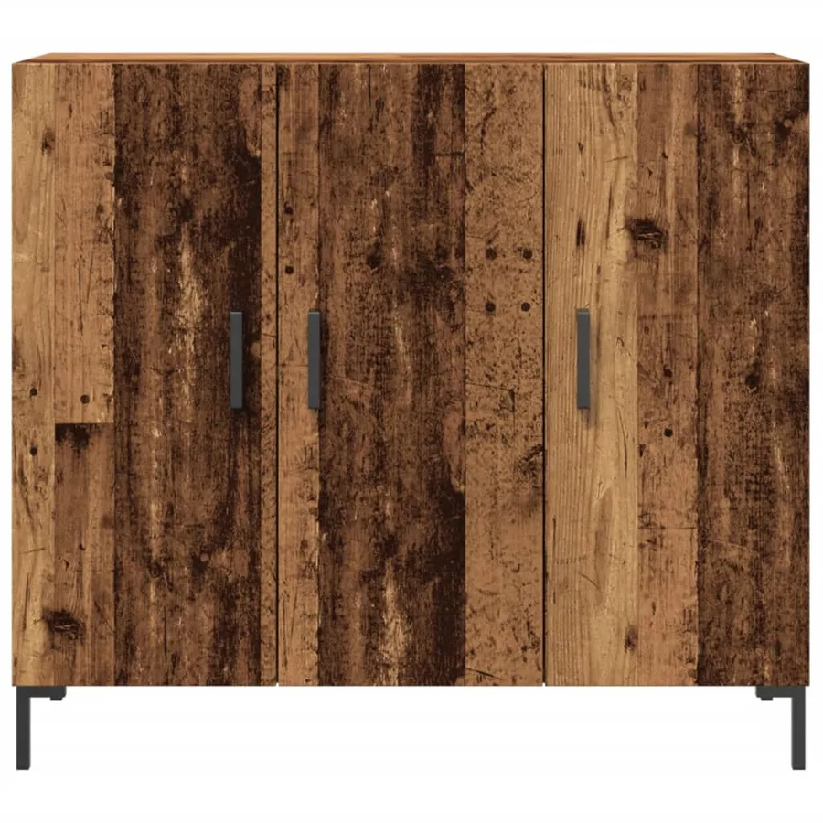 Buffet vieux bois 90x34x80 cm bois d'ingénierie - 4