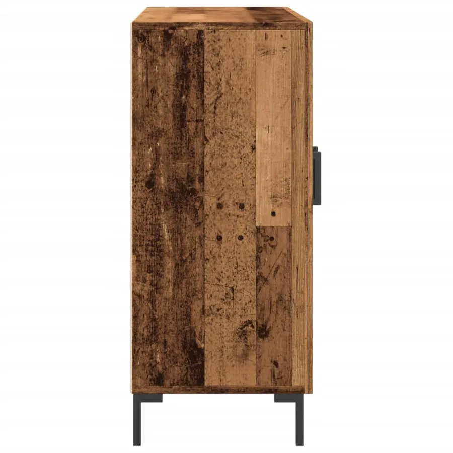 Buffet vieux bois 90x34x80 cm bois d'ingénierie - 6