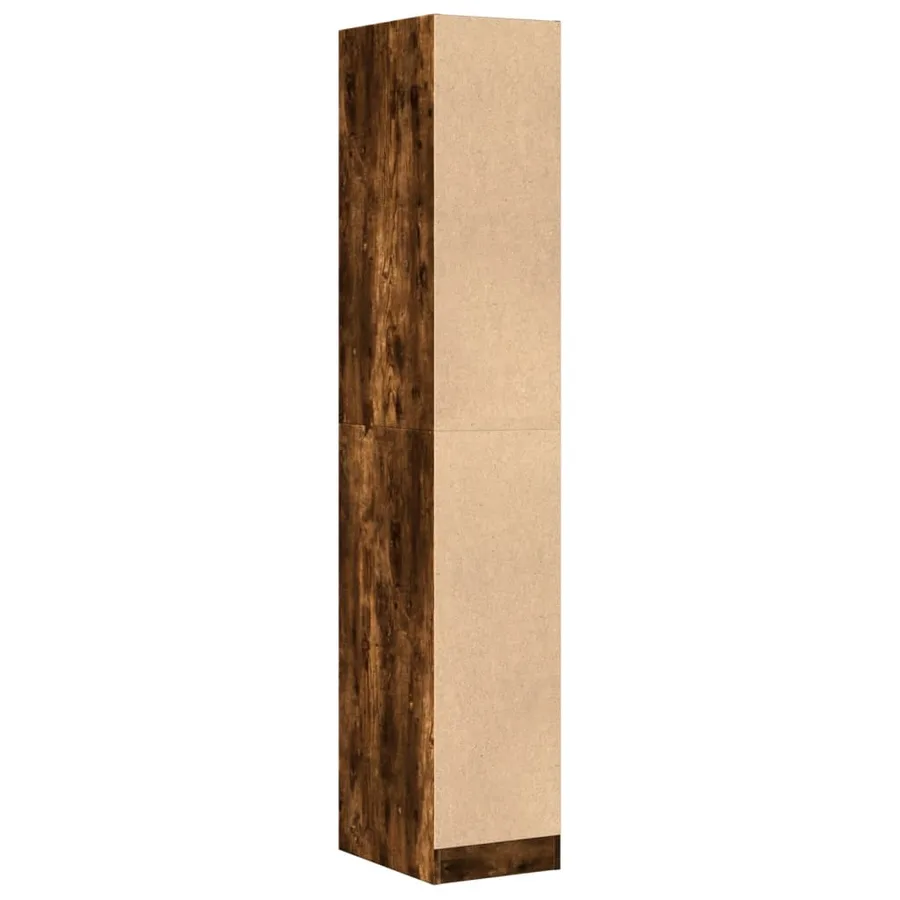 Armoire d'apothicaire chêne fumé 30x41x174,5 cm bois ingénierie - 6