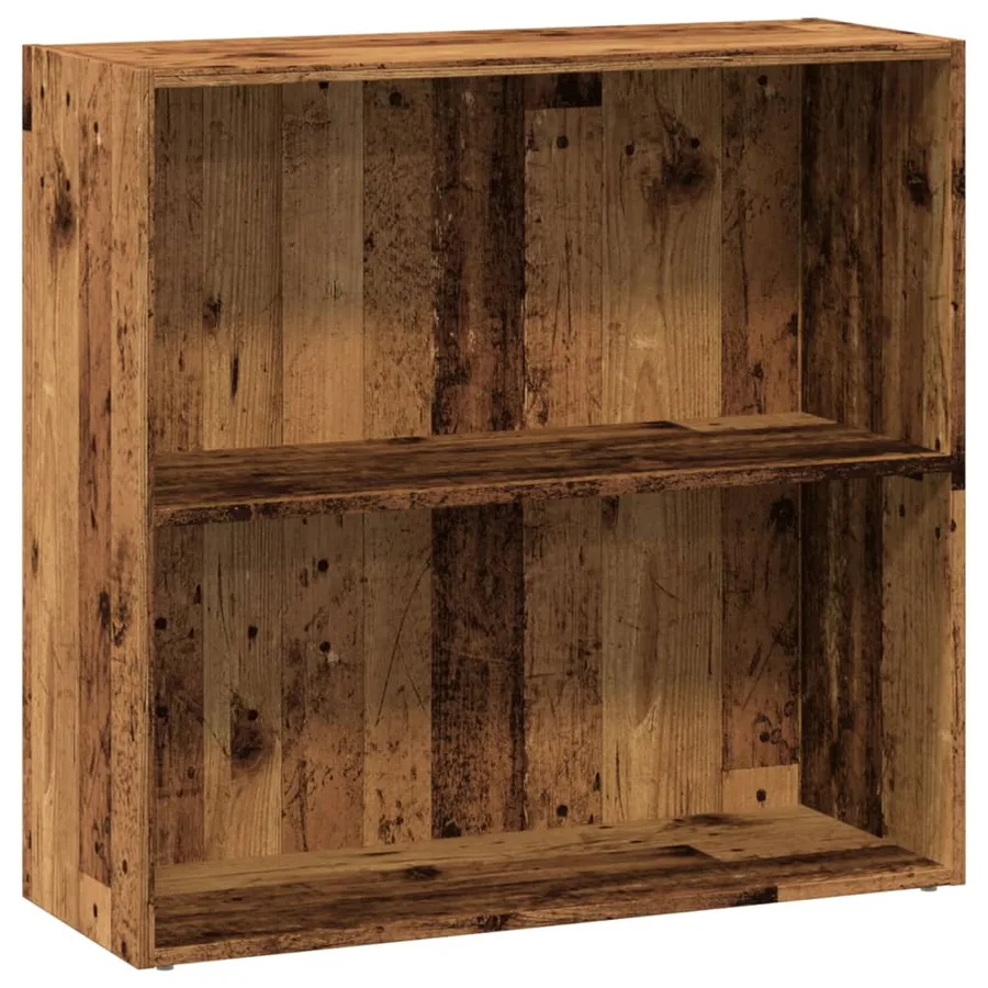 Bibliothèque vieux bois 80x30x77 cm bois d'ingénierie - 2