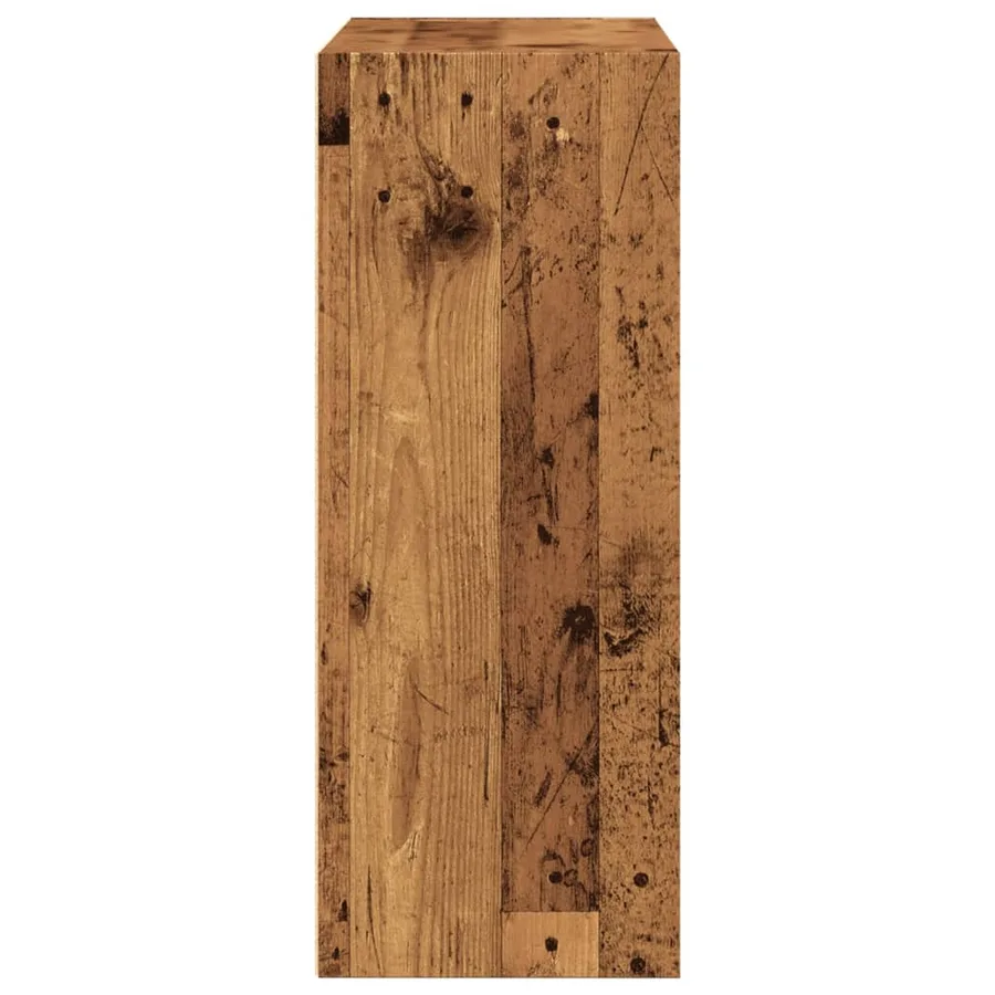 Bibliothèque vieux bois 80x30x77 cm bois d'ingénierie - 6