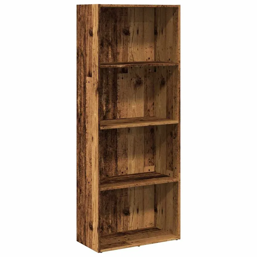 Bibliothèque vieux bois 60x30x152 cm bois d'ingénierie - 2