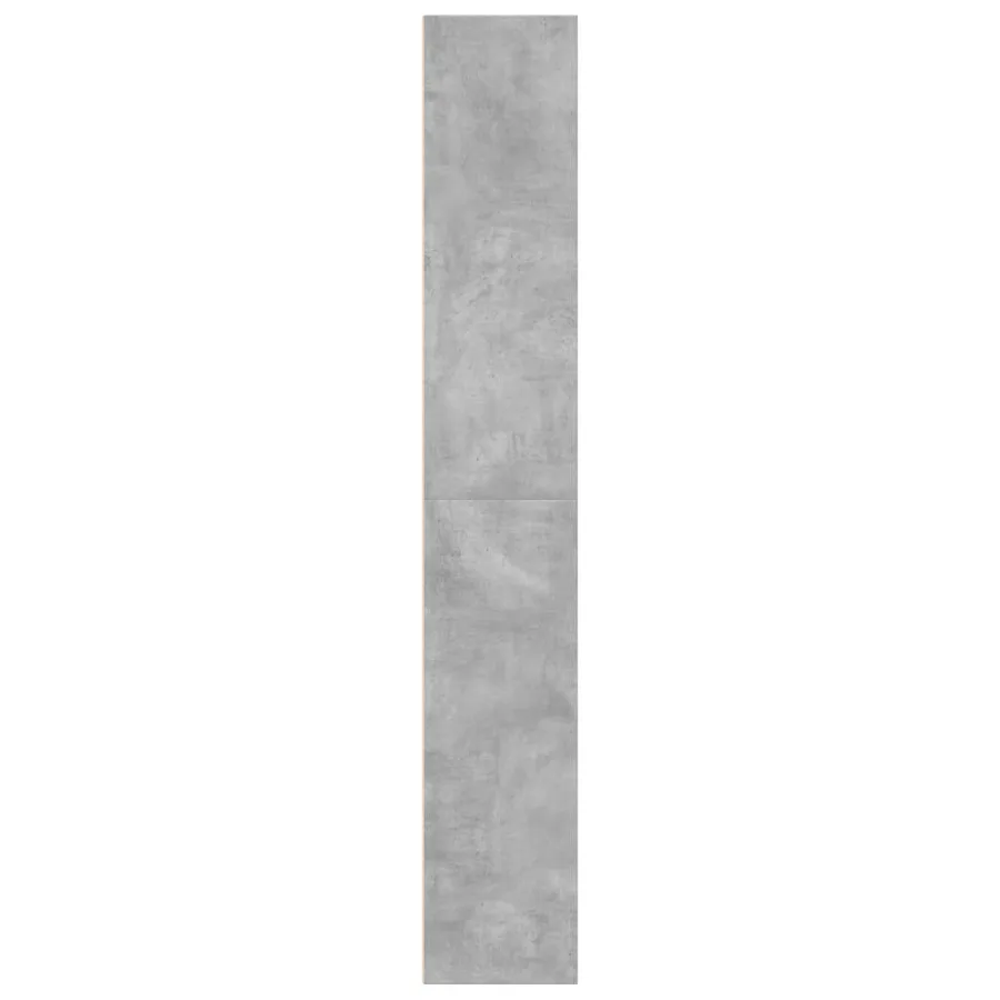 Bibliothèque gris béton 60x30x189 cm bois d'ingénierie - 6