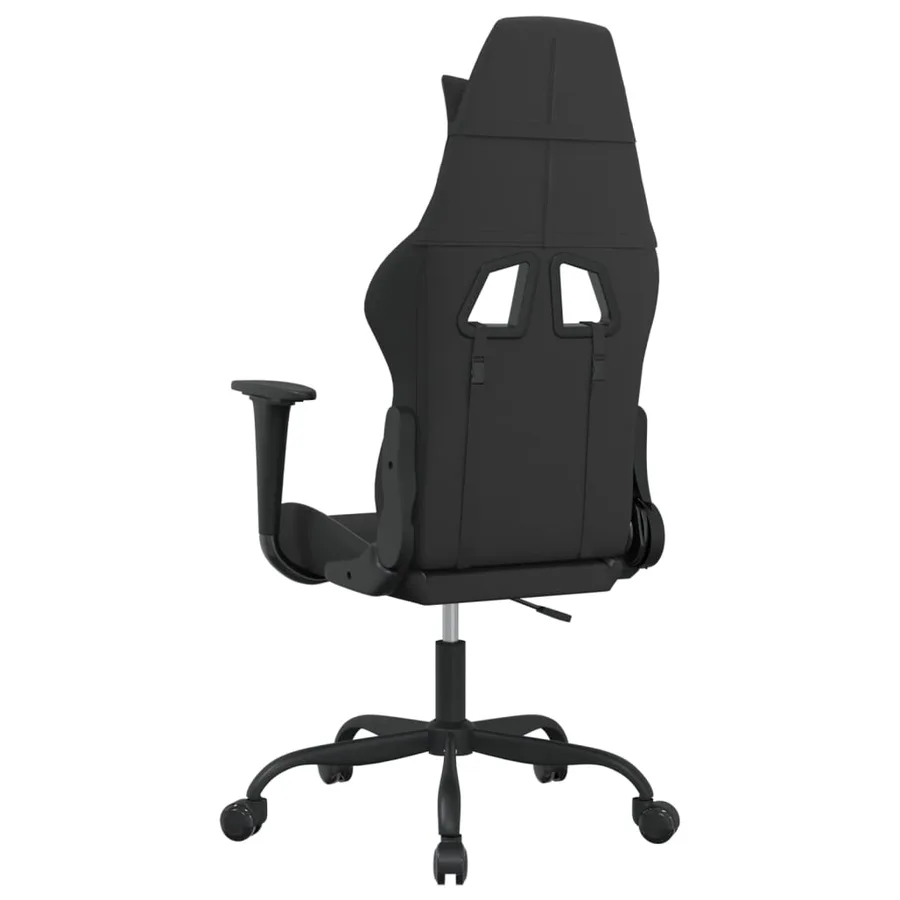 Chaise de jeu de massage Noir et gris clair Tissu - 5