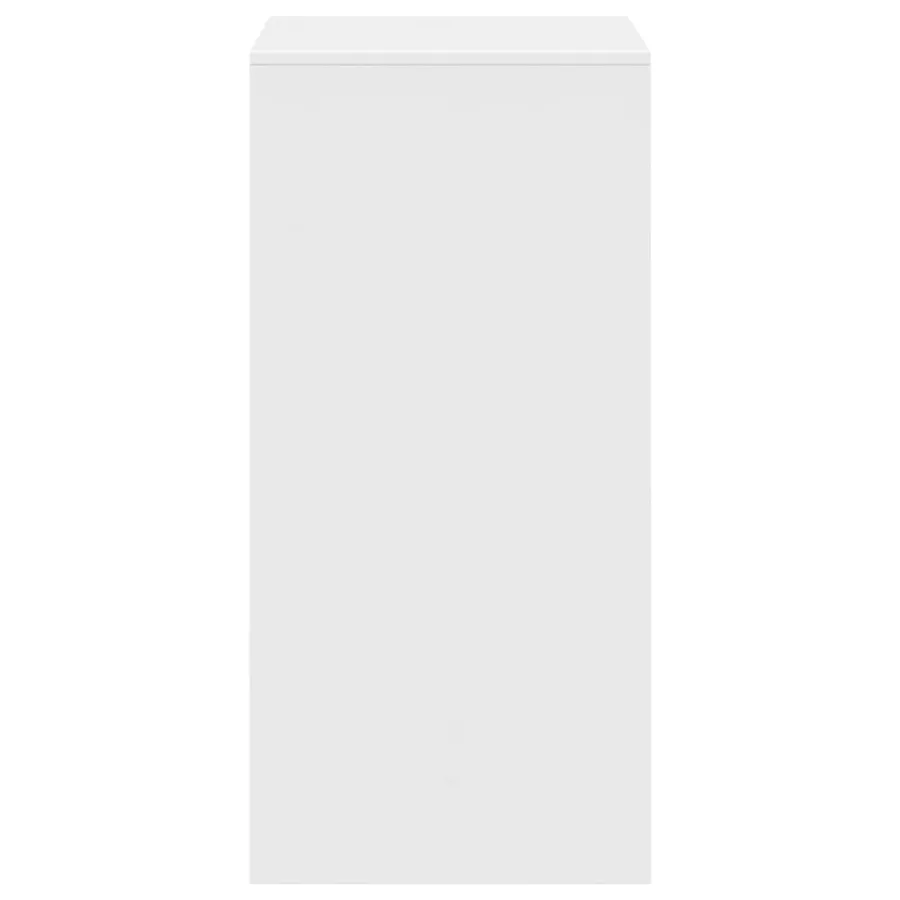 Table de bar blanc 51x50x103,5 cm bois d'ingénierie - 6