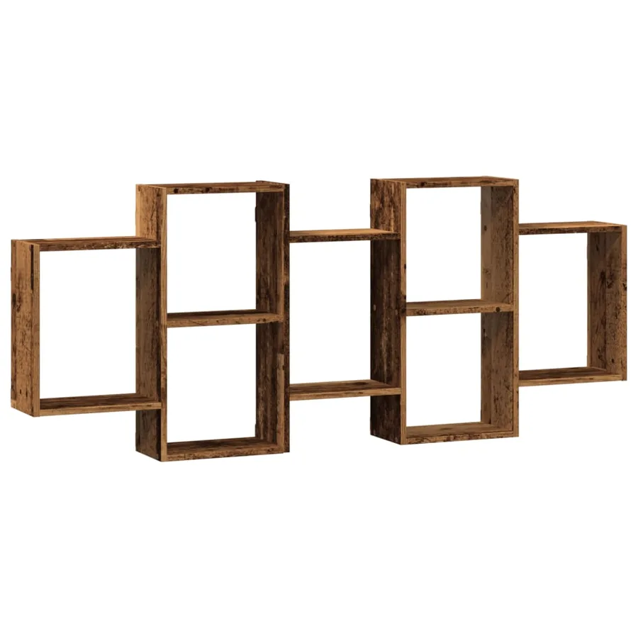 Étagère murale vieux bois 159x18x65 cm bois d'ingénierie - 2