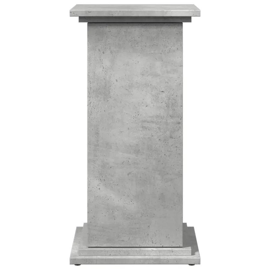 Piédestal avec rangement gris béton 31x30x60 cm bois ingénierie - 5