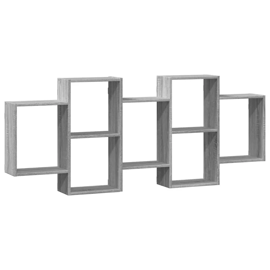 Étagère murale sonoma gris 159x18x65 cm bois d'ingénierie - 2