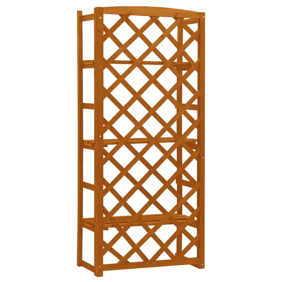 Support de plantes et treillis Orange 60x30x140cm Bois de sapin - 4