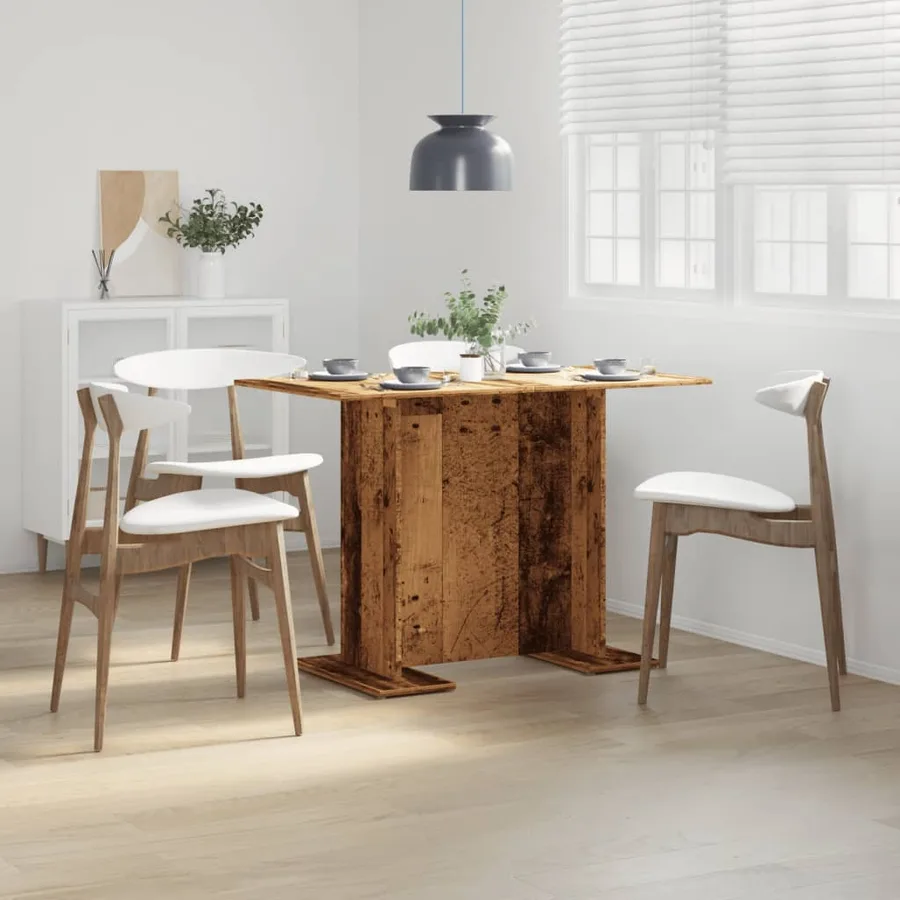 Table à manger vieux bois 110 x 60 x 75 cm bois ingénierie - 3