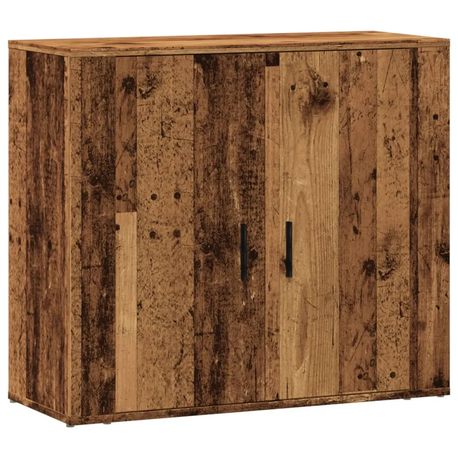 Buffet vieux bois 80x33x70 cm bois d'ingénierie - 2